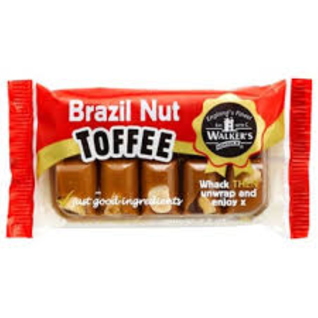 WALKERS BRAZIL NUT TOFFEE 100G